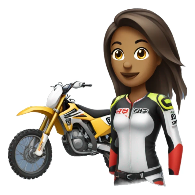 motocross women sticker