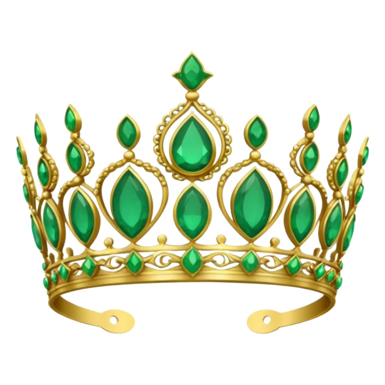 Create me a detailed green Tiara that says Co Owner Lia underneath it sticker