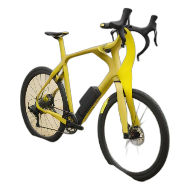 Gravel bike sand yellow sticker