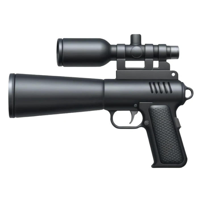 make me a gun suppressor emoji sticker