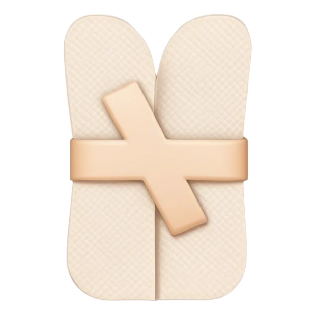 medical bandages in shape of check mark sticker