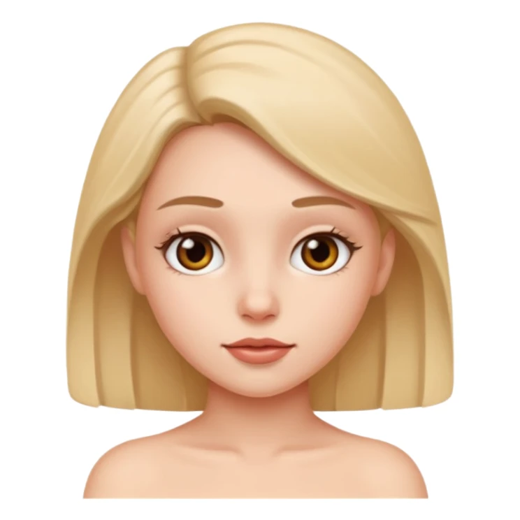 a fully naked girl sticker