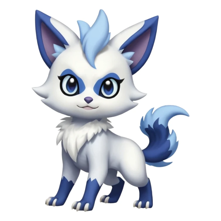 Meowstic-Trico-Noibat-Absol-fusion (full body) sticker
