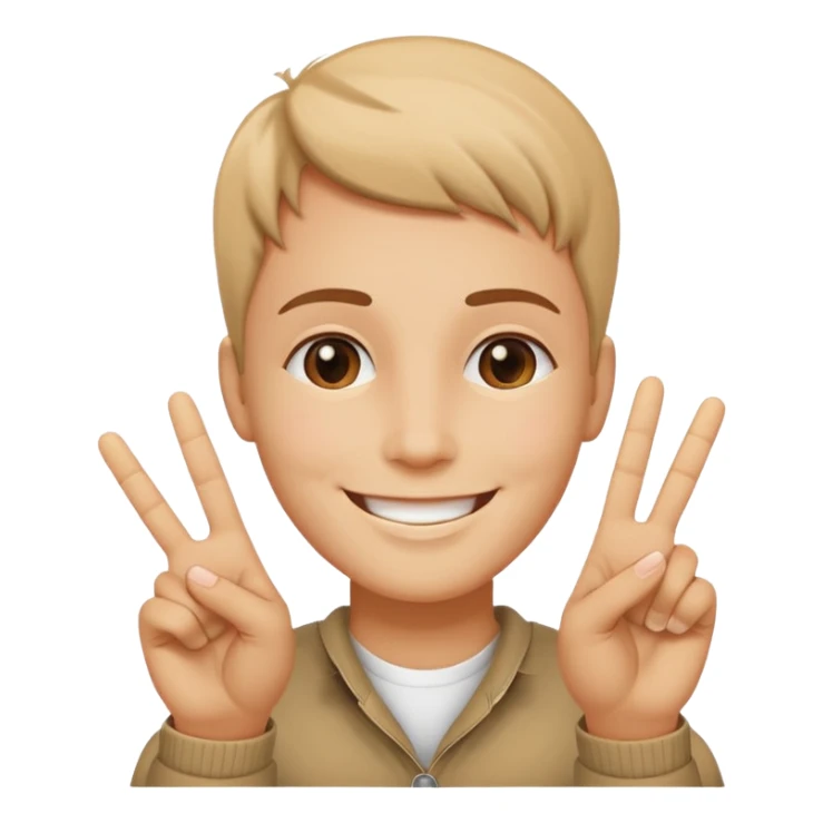 ✌🏻 avec les guillemets à faire un ciao  sticker