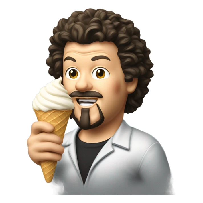 Kenny powers eating an ice cream sticker