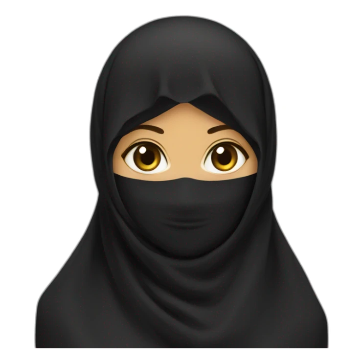 Saudi niqab women sticker