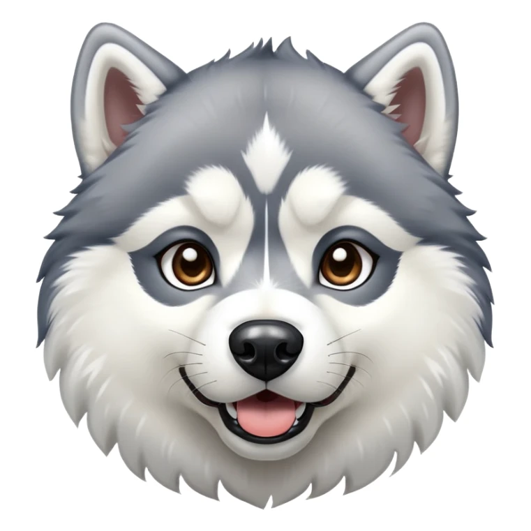 Proud victorious husky with chest puffed out sticker
