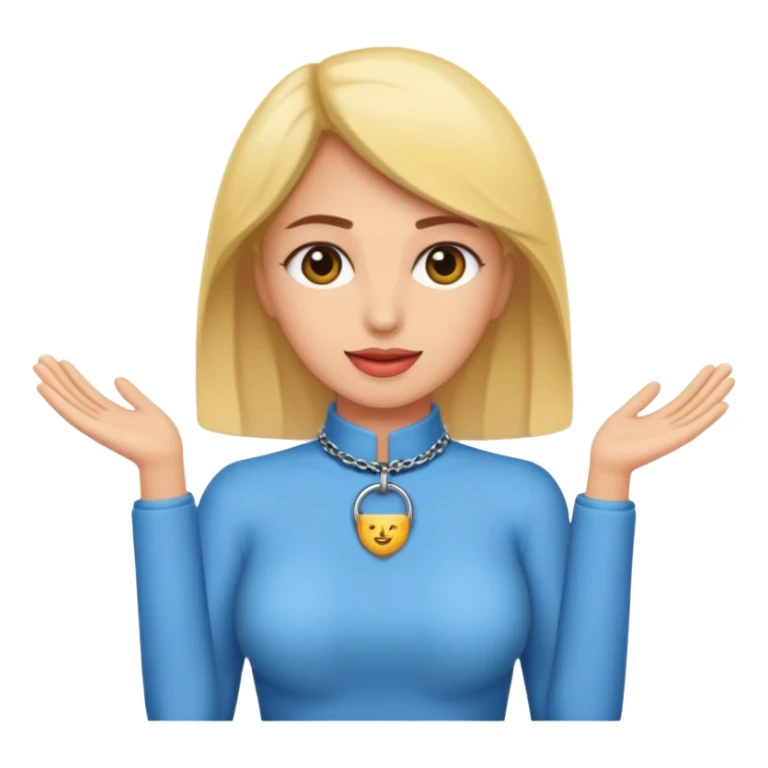 Mujer cuerpo entero con collar comprando   sticker