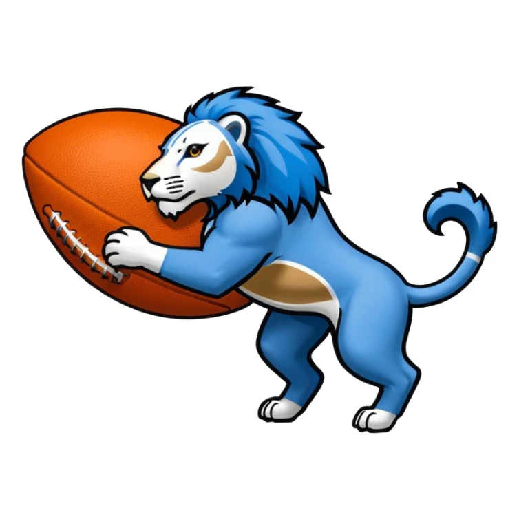 Detroit lions football emoji sticker