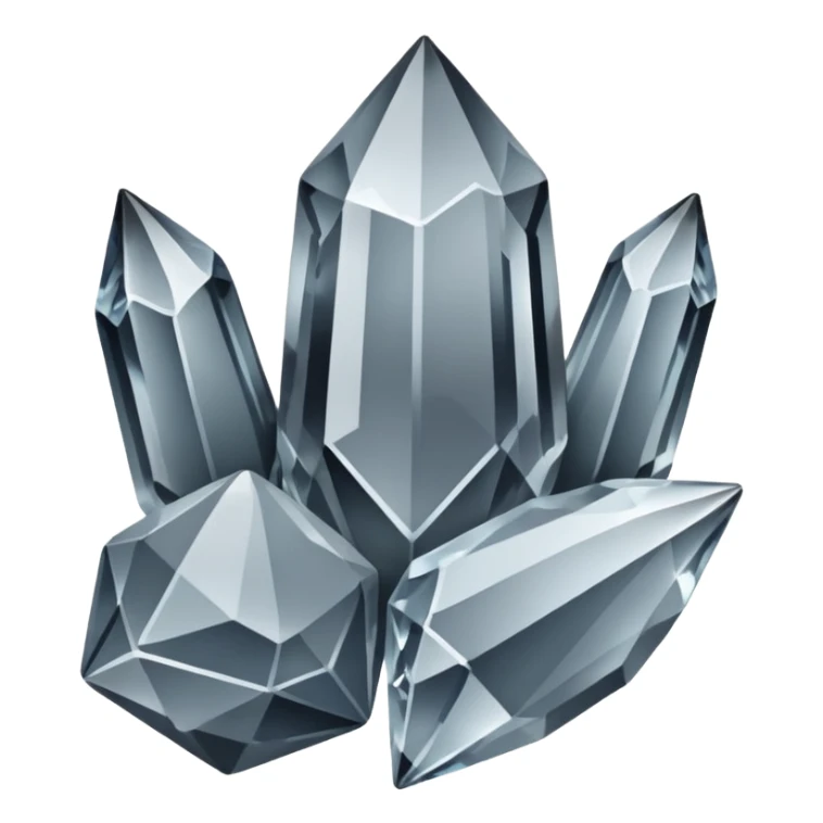 Crystals Grey sticker