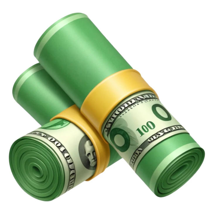 Money that is like a tube sticker