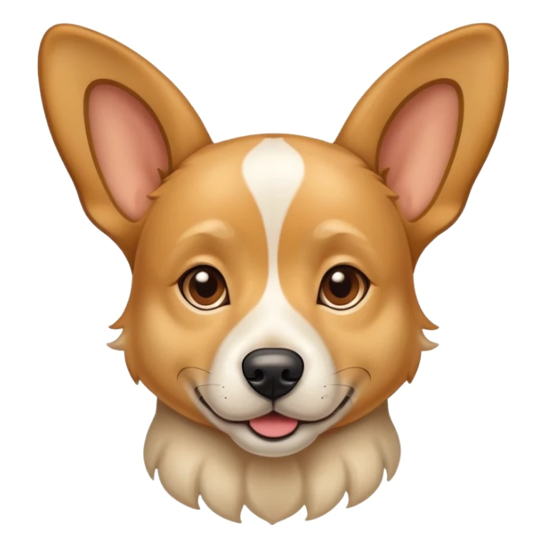 Vira lata caramelo claro, de orelha em pé  sticker