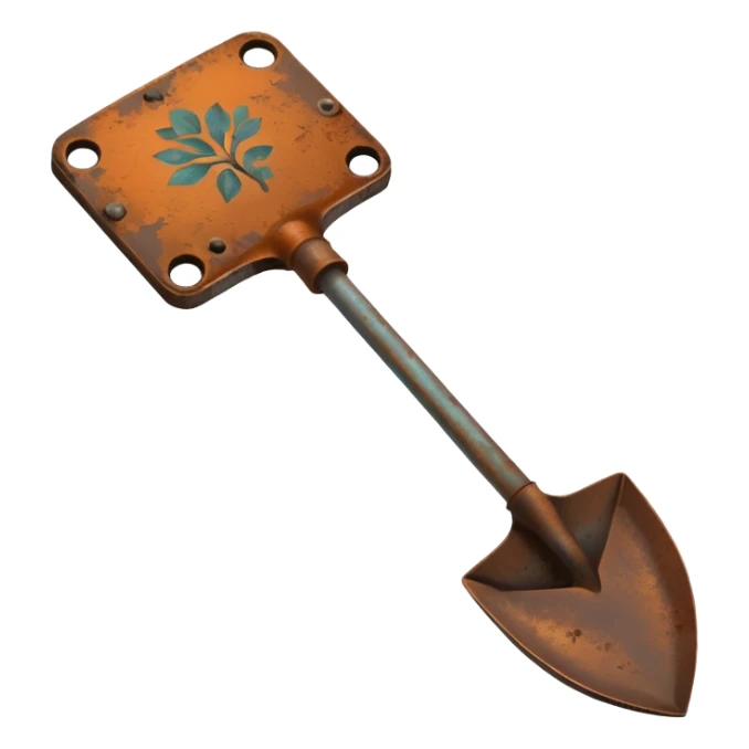 little spade for flower sticker