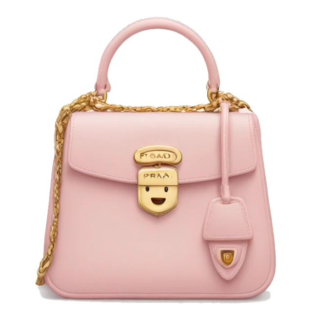 Pastel Pink prada galleria bag  sticker
