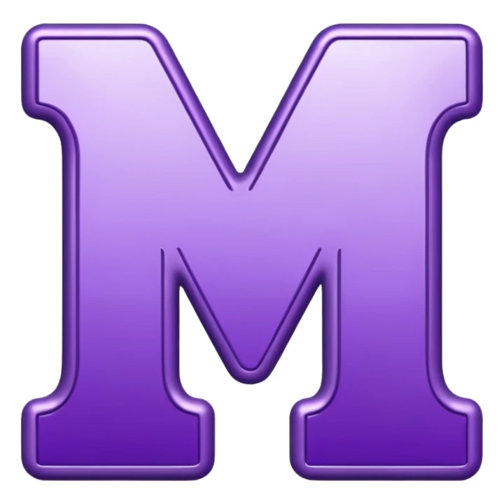 purple shiny letters saying "YOU" sticker