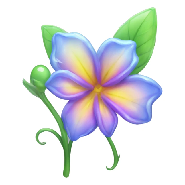 glass fairy flower sticker
