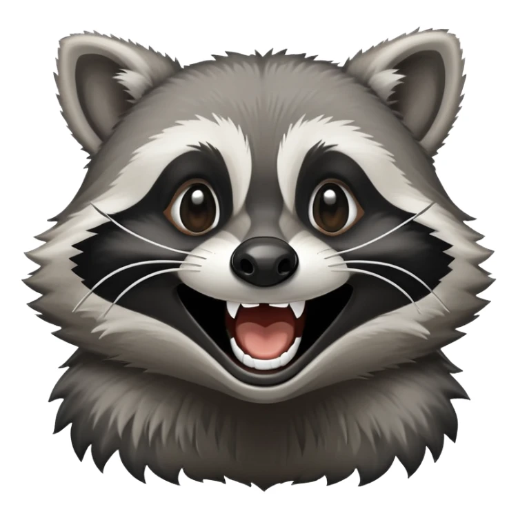 Raccoon cry laughing  sticker