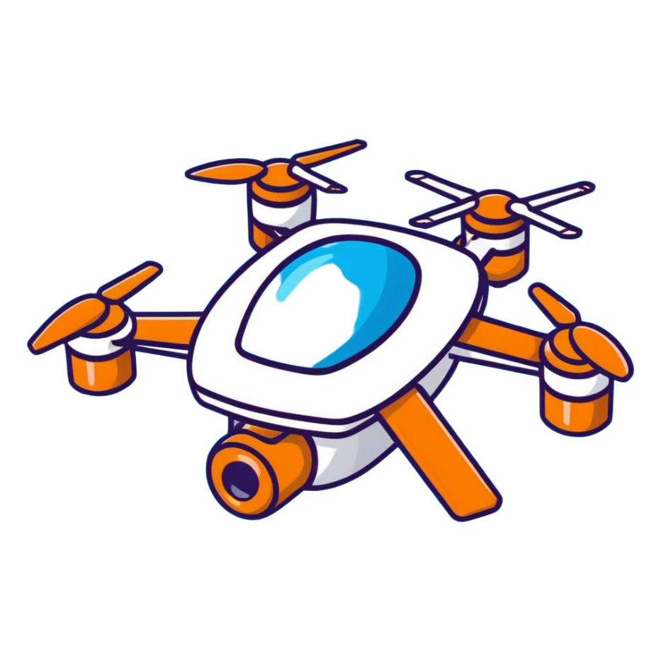 Murder Drones N character, robotic drone with menacing blue eyes, metallic body with blue accents sticker