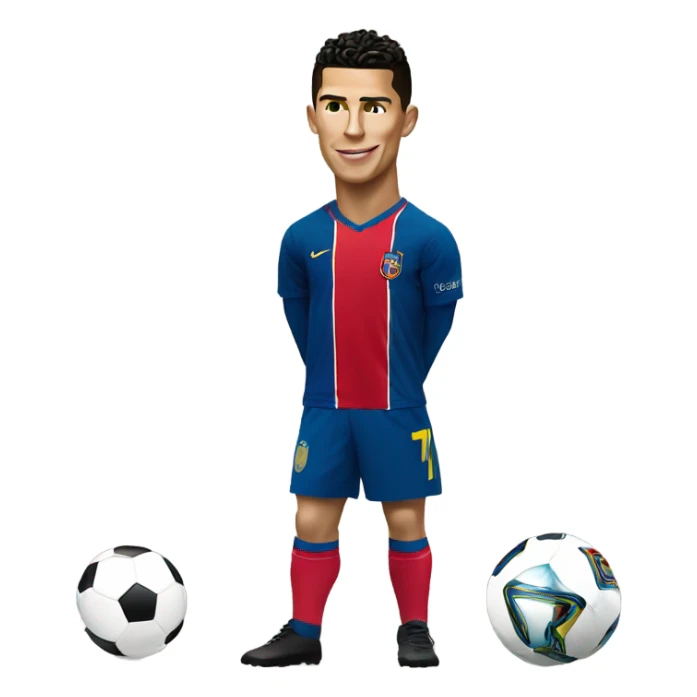 cristiano ronaldo and lionel m sticker