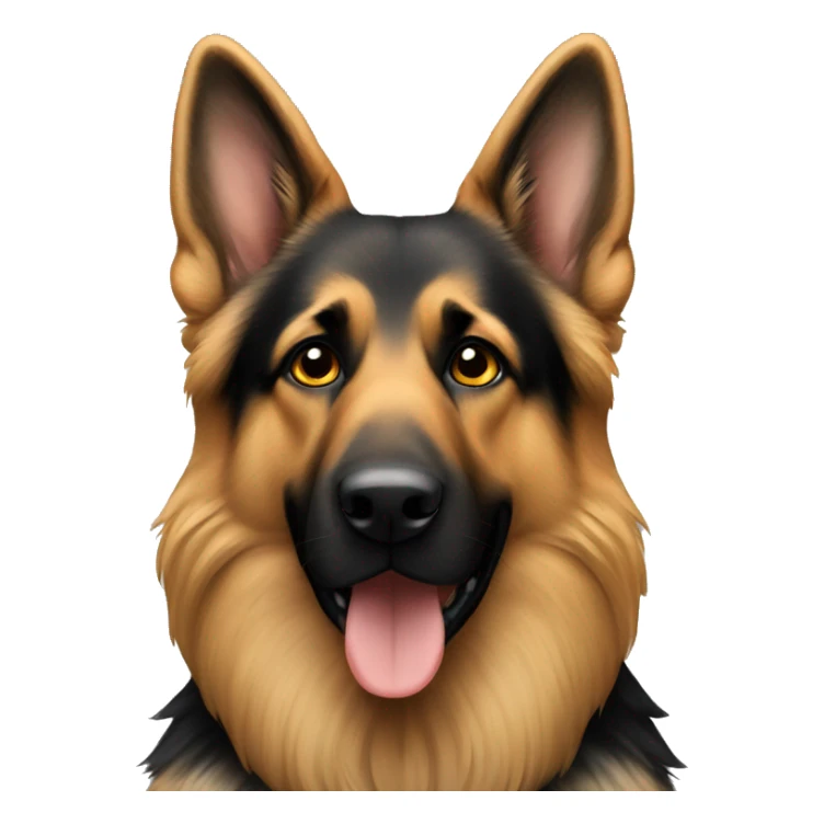 Long hair German shepherd sticker