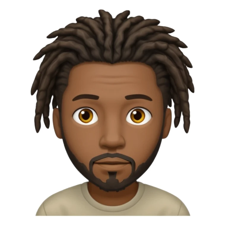 A black guy with short dreads trying to keep a straight face  sticker
