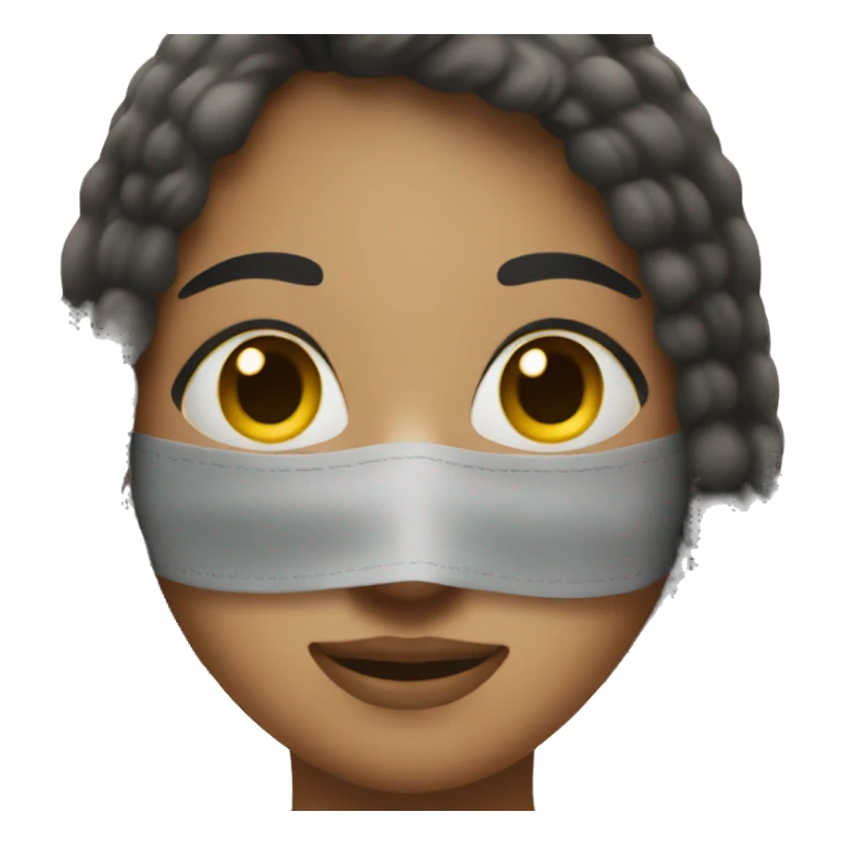 girl with facial mask on  sticker