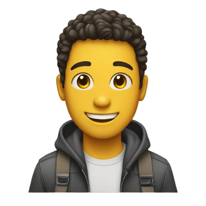 Happy teenager sticker