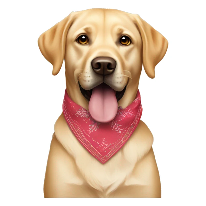 Labrador wearing birthday bandana sticker