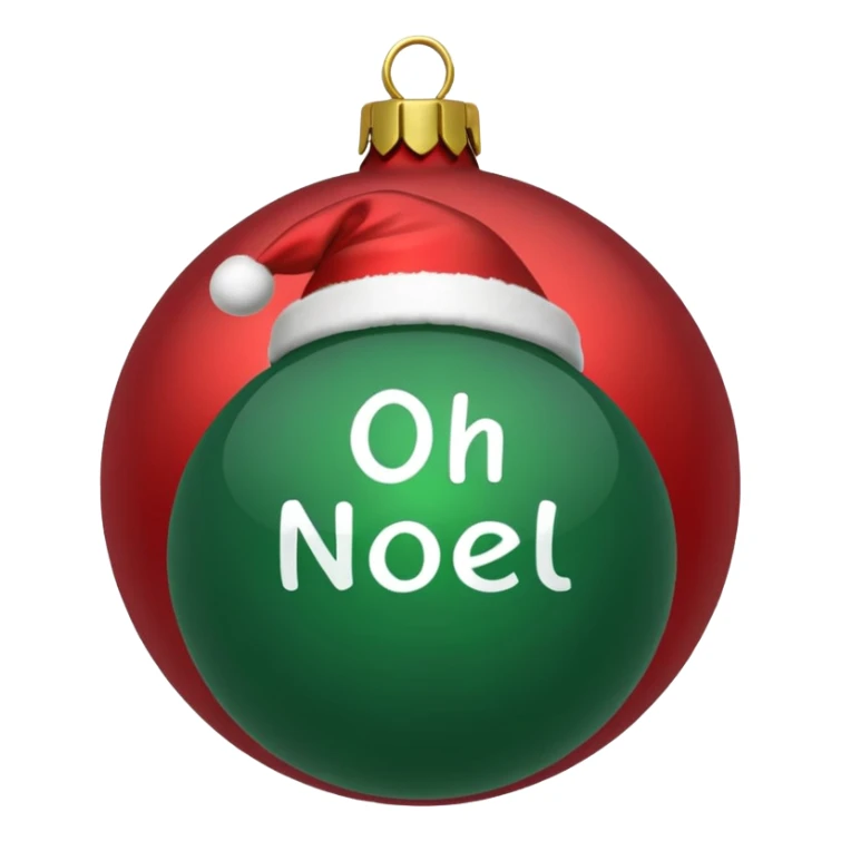 christmas ornament Oh Well Noel sticker