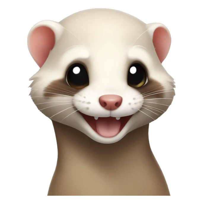 ferret-smile-cute sticker