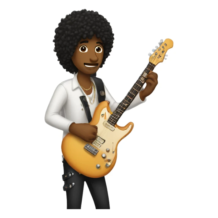 A guitarist who like dogs sticker