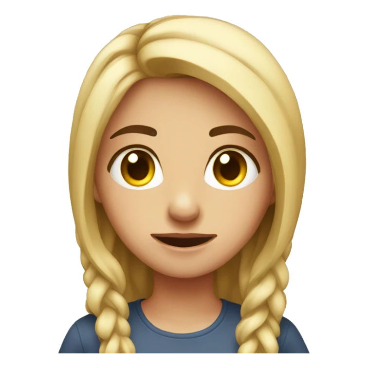 Girl at work laptop rolling eyes  sticker