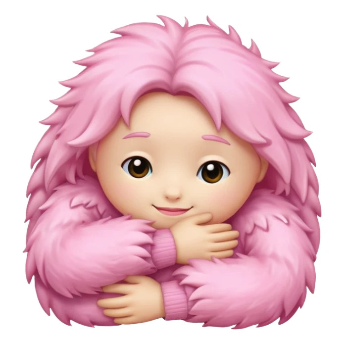 Pink hug sticker
