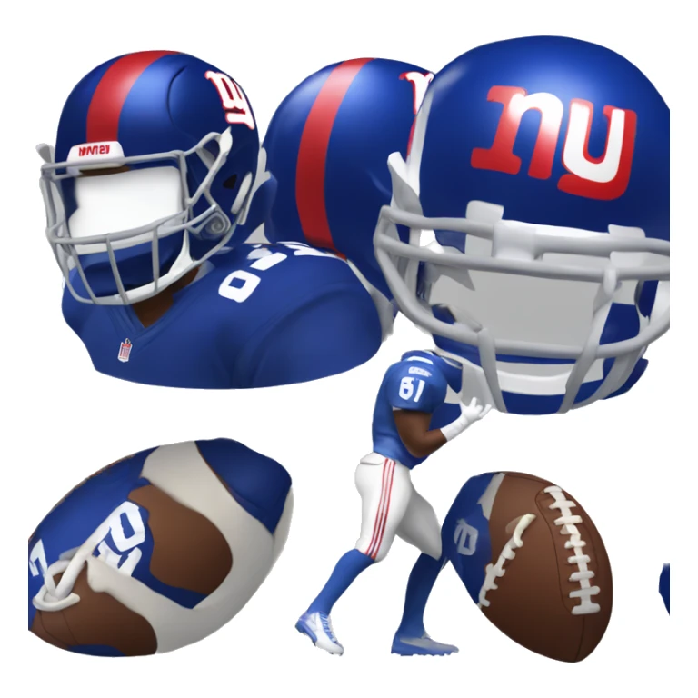New york giants football player sticker