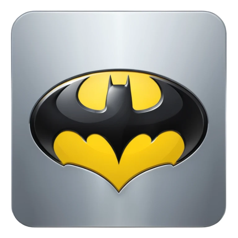 Batman logo without a human in it sticker