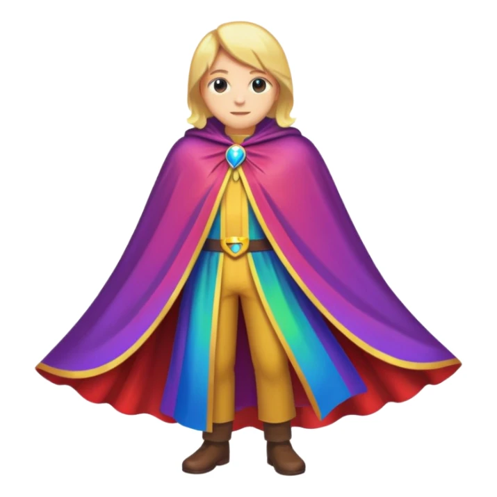  Cape no human Emoji fantasy pixel art style sticker