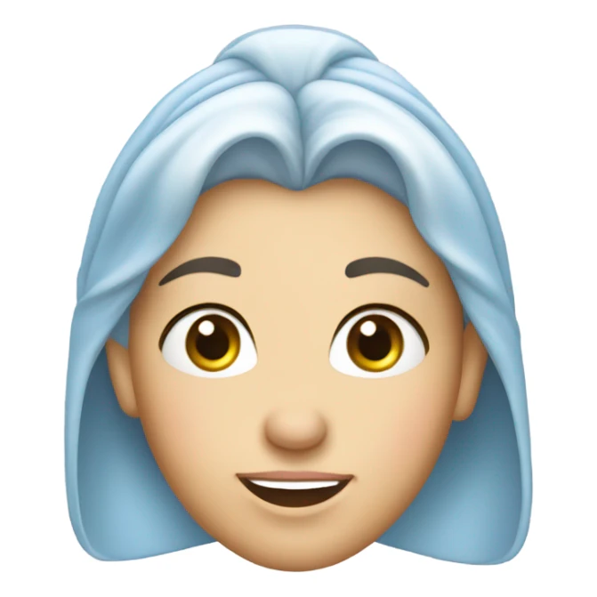 Cinderella wearing her glass shoe on her head, making a funny face ￼ sticker