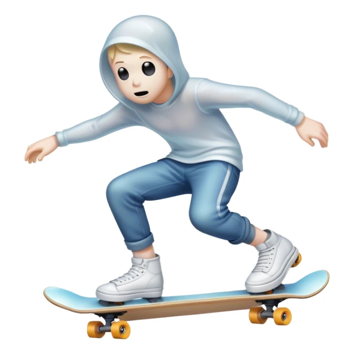  ghost skater boi ghost sk8 boarding sticker
