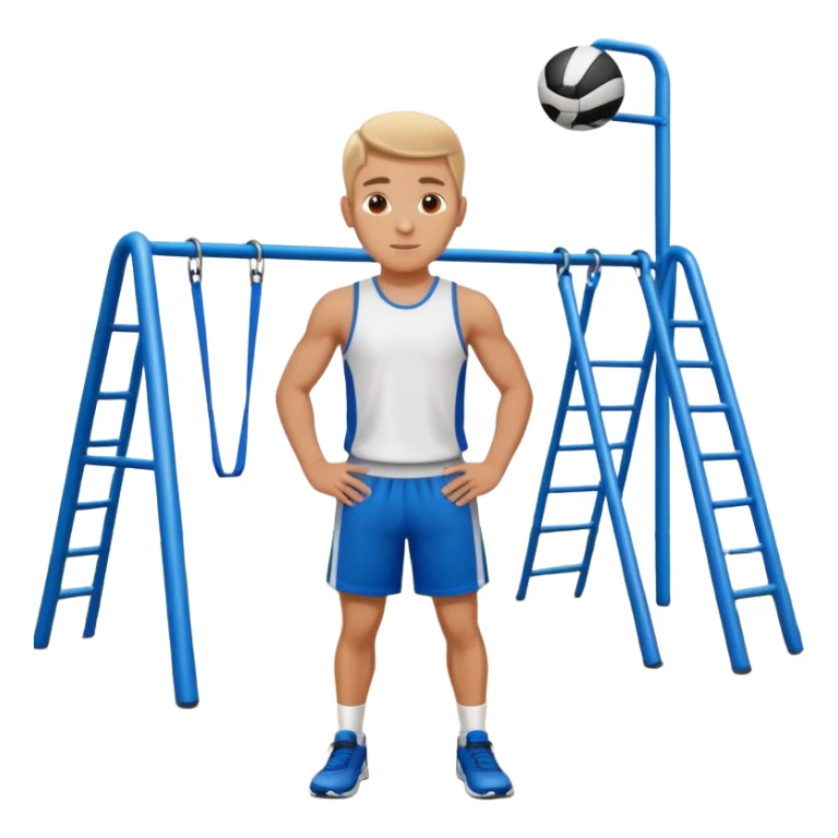 white sportsman in the playground sticker