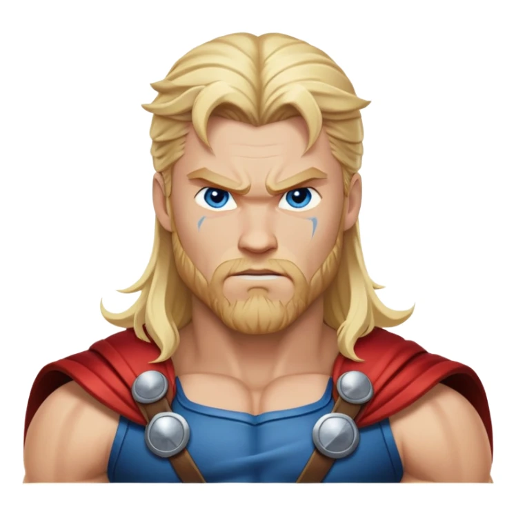 Thor Norse god of thunder with lightning sticker