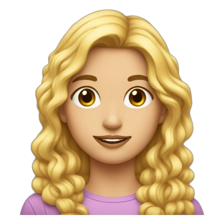 joven pelo rubio y mujer pelo largo con jabalíes sticker