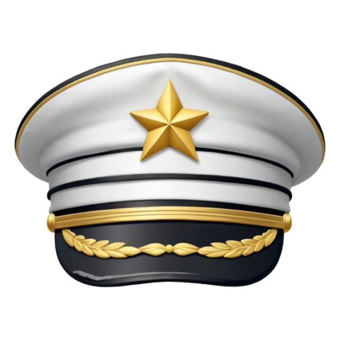 captain hat sticker