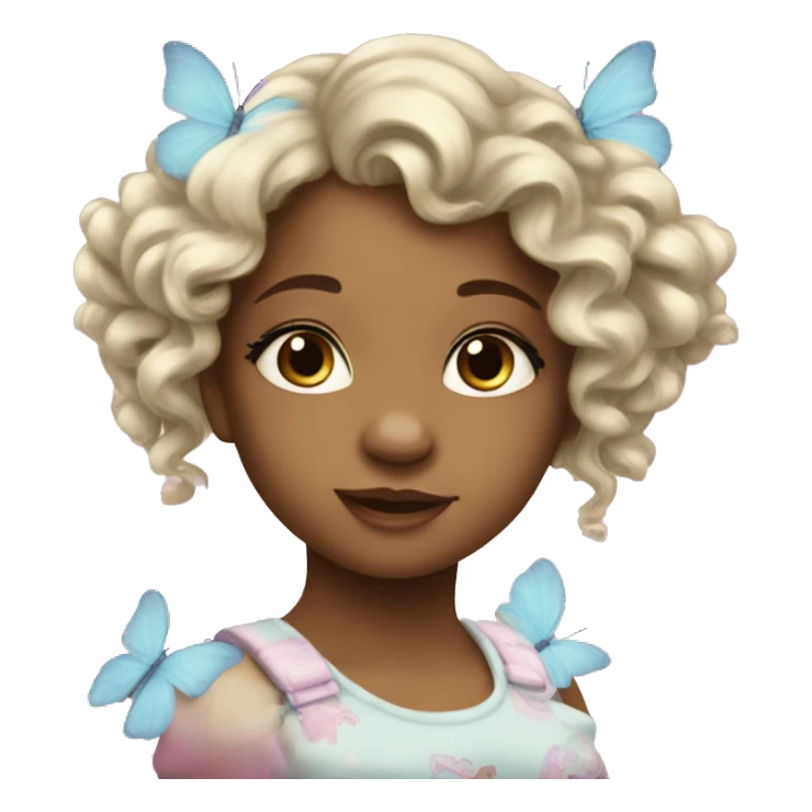 A BEAUTIFUL BUTTER FLY O baby girl had sticker