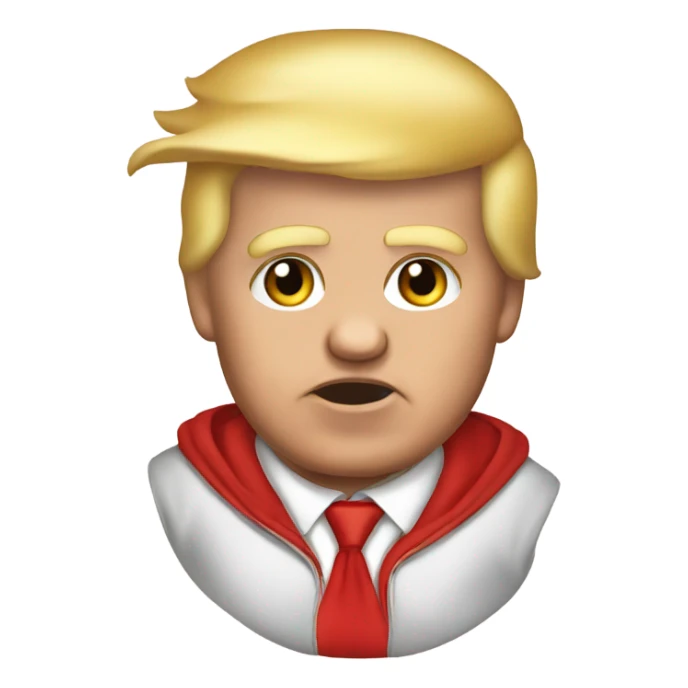 trump in a baby onesie  sticker