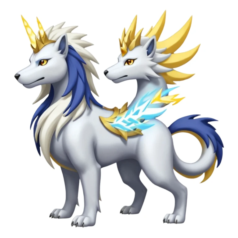Raikou-Solgaleo-Celestia-Remamon-Electrike-Manectric-fusion-creature (full body) sticker