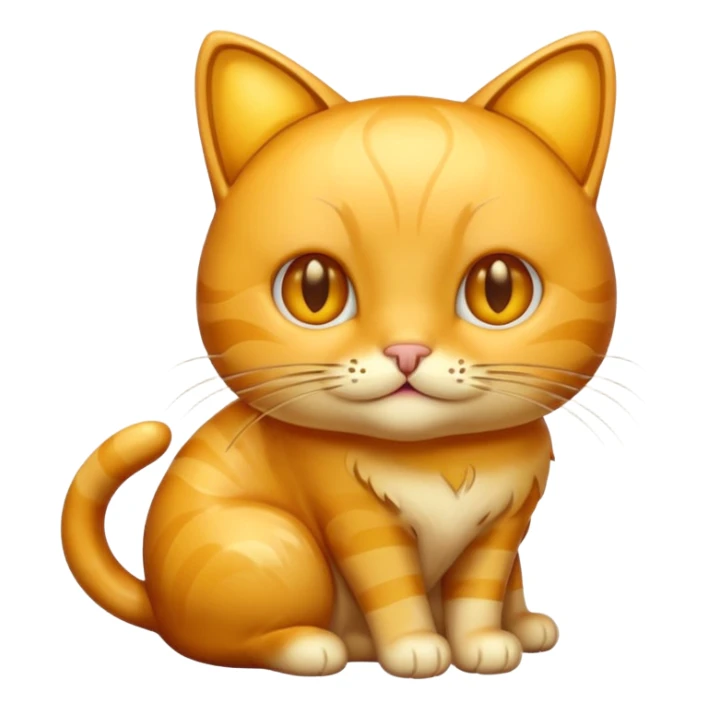Cat made of honey sticker