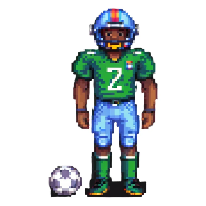 football player sticker