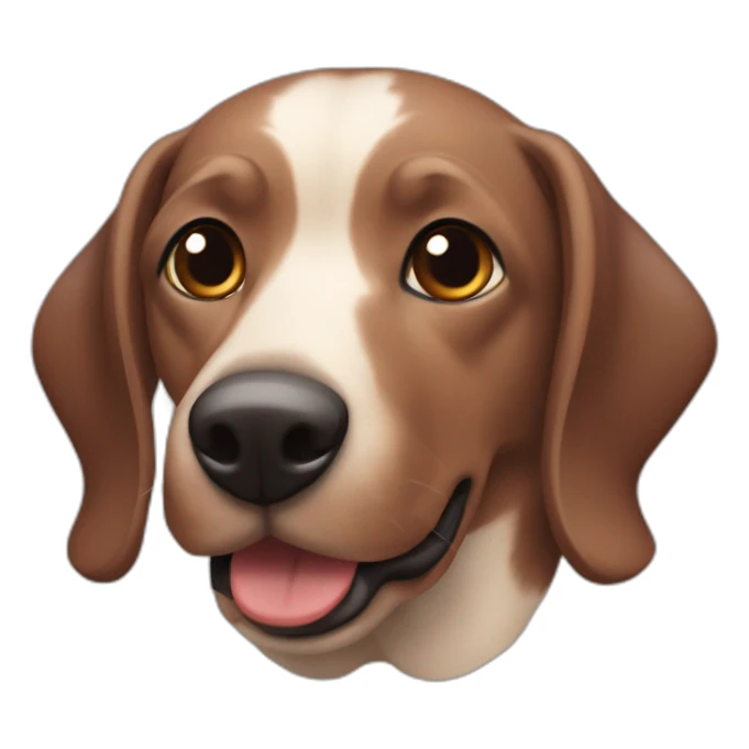 Perro salchicha-negro-marron con orejas levantadas  sticker