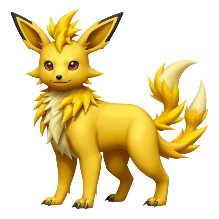 Jolteon-Flareon-Salandit-Electrike-Zeraora-Fakémon-hybrid-creature (full body)  sticker