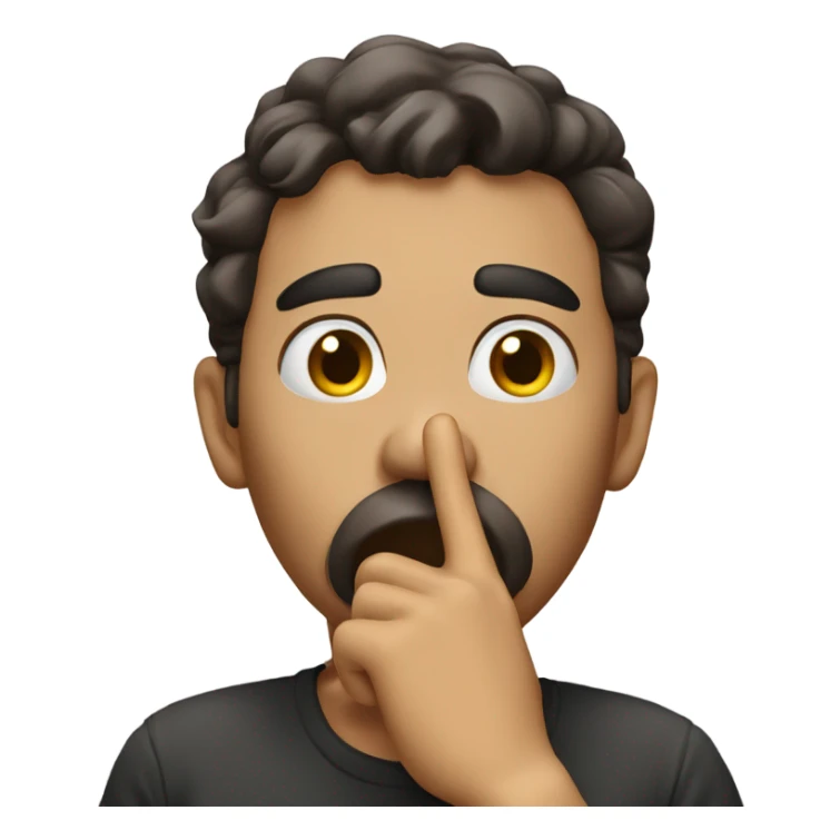 Blowing kisses with finger sticker